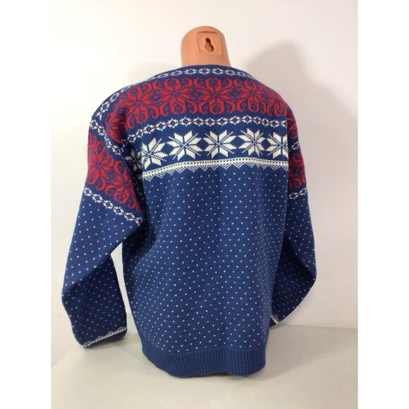 Vintage Nordic Wool Sweater Snowflakes Womens Large - Picture 8 of 8